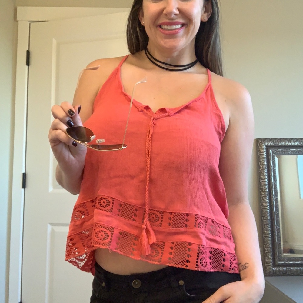 Poof racer back tank